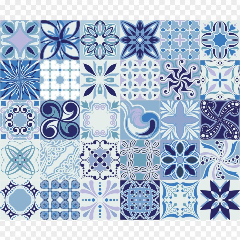 Carrelage Azulejo Cement Tile Sticker PNG
