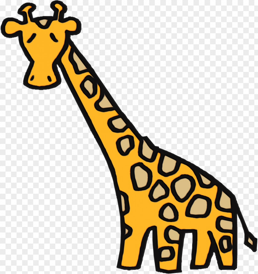 Coloring Book Tail Giraffe Cartoon PNG