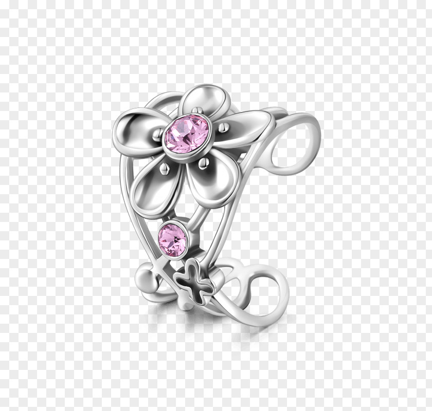 Flower Ring Earring Sterling Silver Jewellery Bracelet PNG