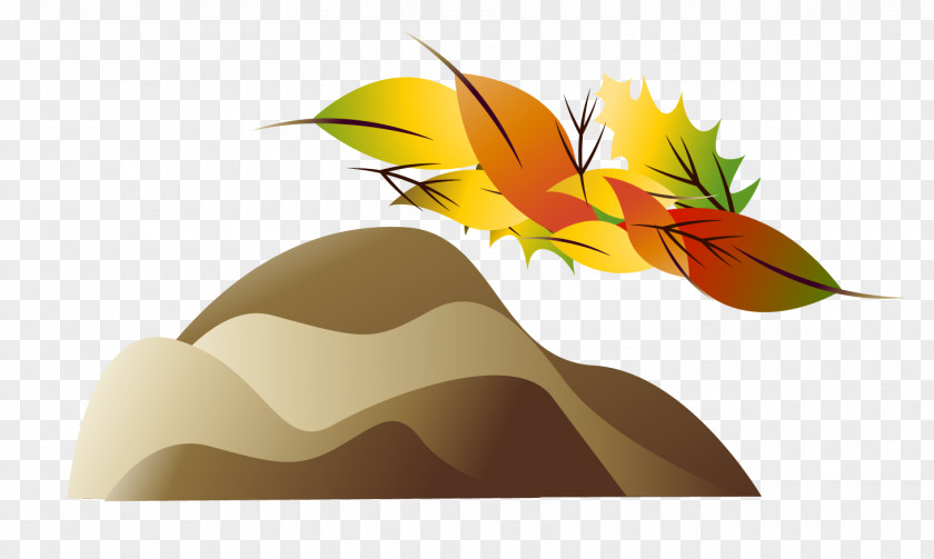 Vector Material Leaves The Slopes PNG