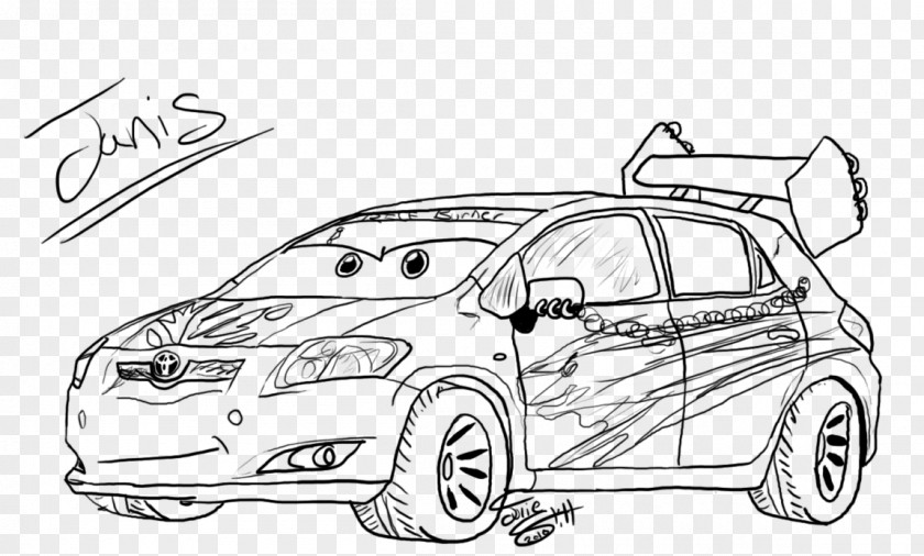 Chick Hicks Line Art Lightning McQueen Coloring Book Car PNG