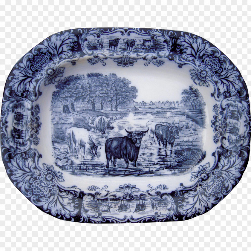 Plate Cattle Ceramic Platter Wedgwood PNG