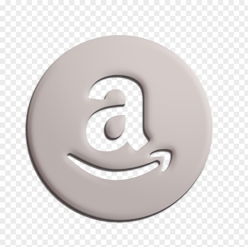 Silver Logo Amazon Icon Shopping PNG