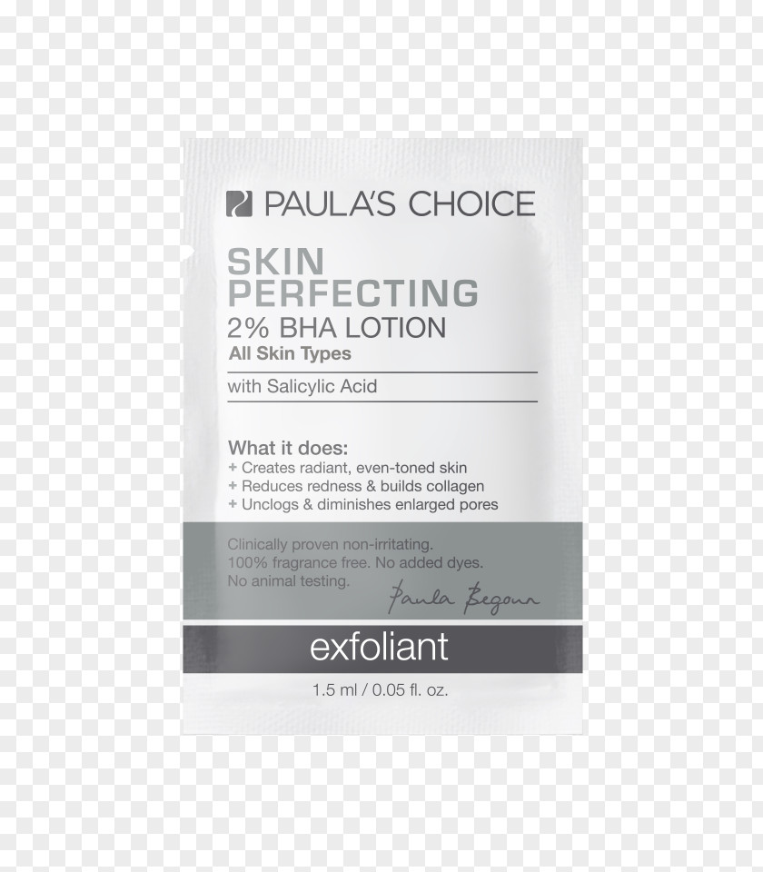 Skin Problem Paula's Choice Perfecting 2% BHA Lotion Exfoliant SKIN PERFECTING Liquid Beta Hydroxy Acid Care PNG