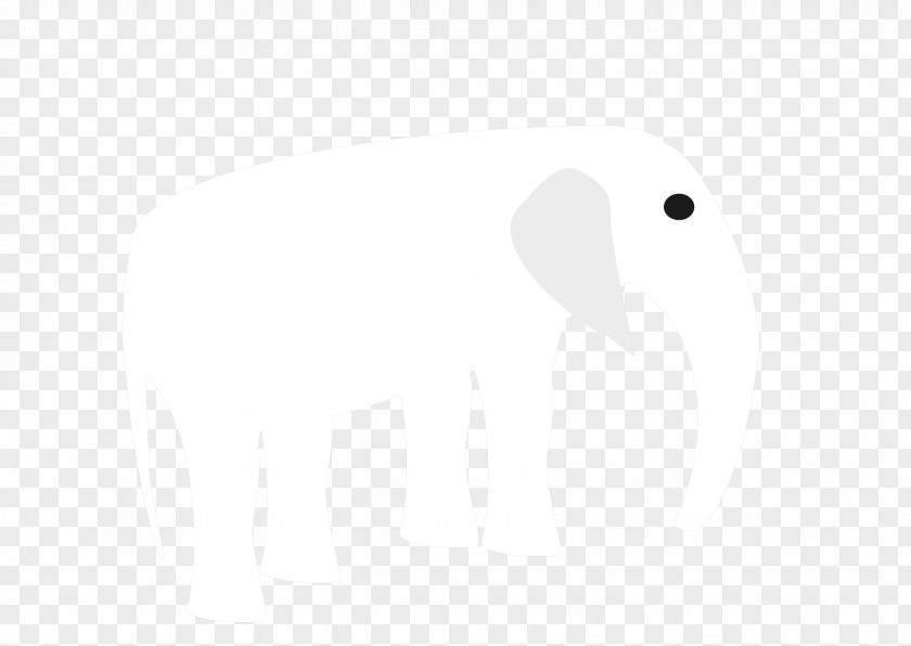 White Elephant HD Brand Logo Black And PNG