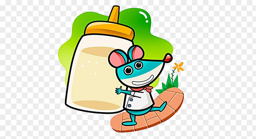 Hold The Bottle Of Mouse Baby Clip Art PNG
