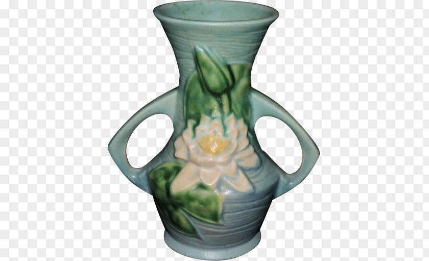 Vase Jug Water Lily Ceramic Pottery PNG