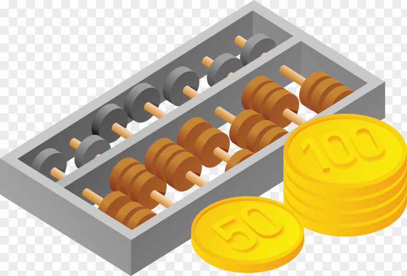 Abacus And Gold Coin Vector Material Tax Company PNG