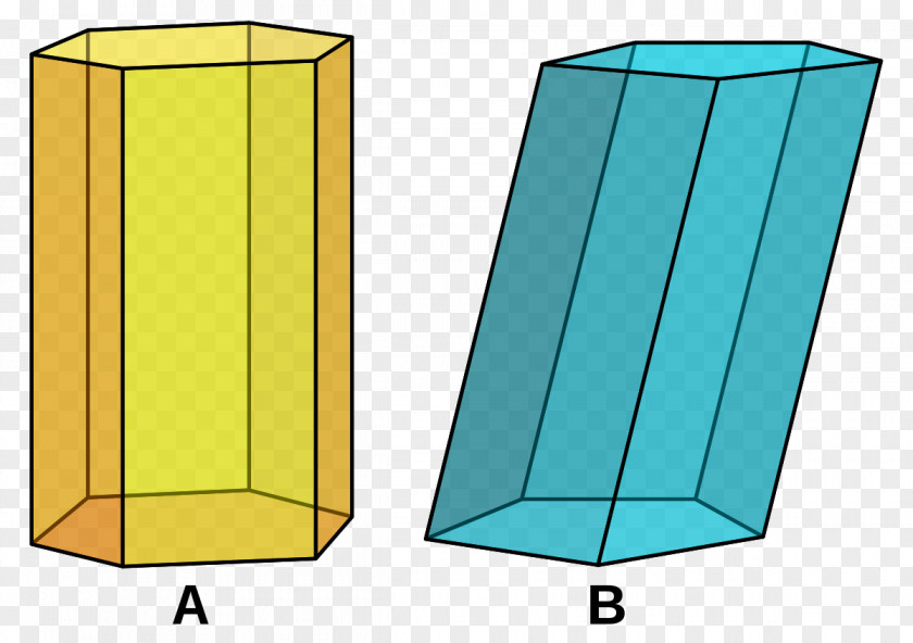 Angle Hexagonal Prism Base Solid Geometry PNG