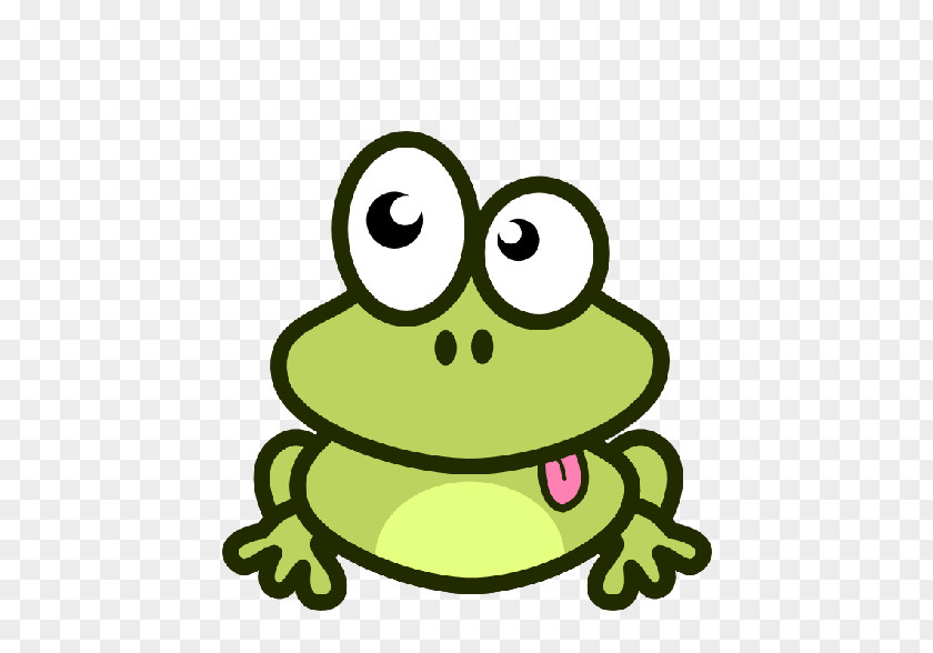 Tree Frog Yellow Green True Toad Cartoon PNG