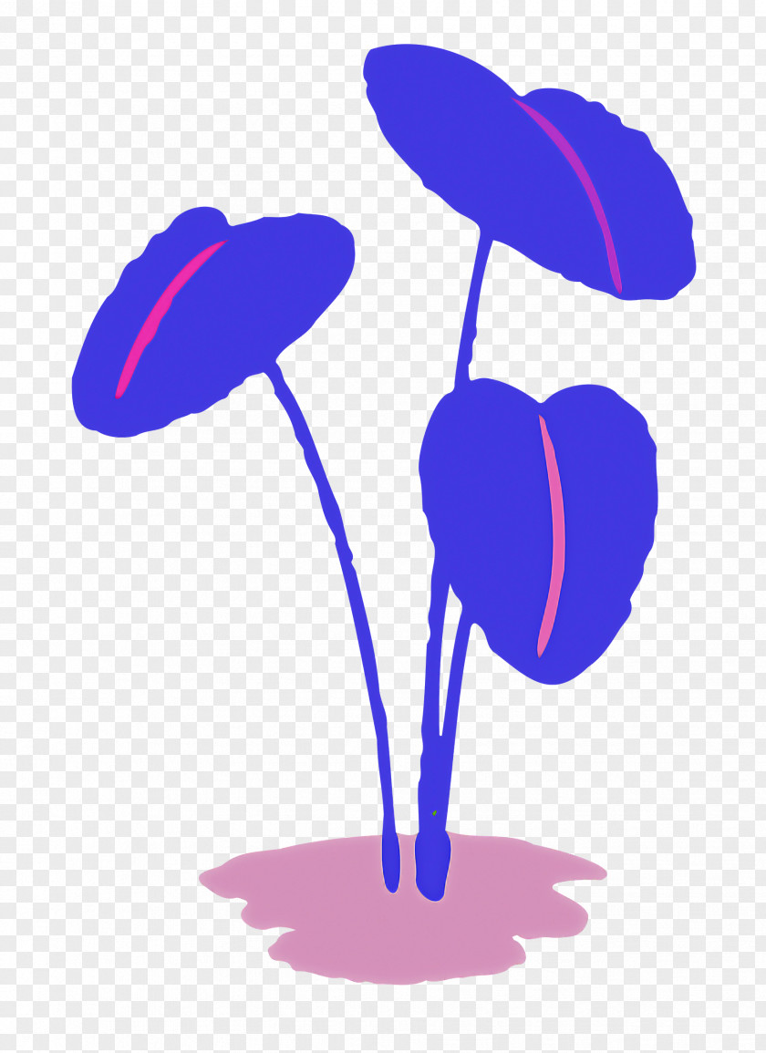 Violet Flower Cobalt Blue / M Magenta PNG