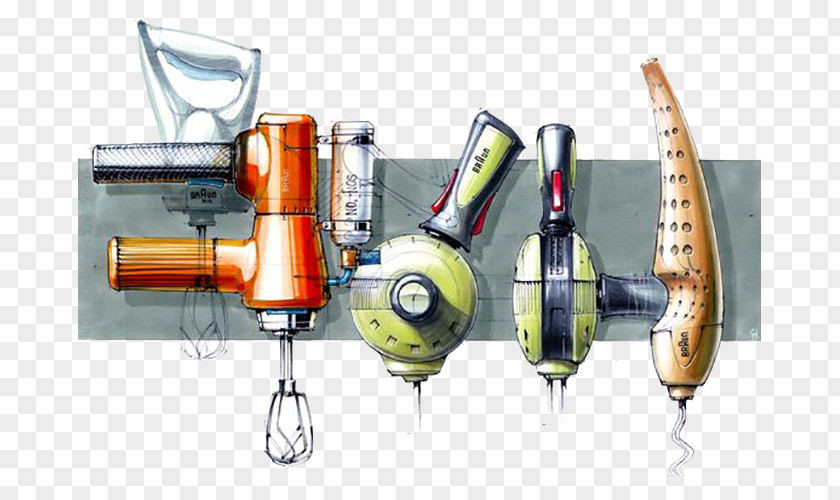 Hand-painted Tools Design Sketching Industrial Drawing Sketch PNG