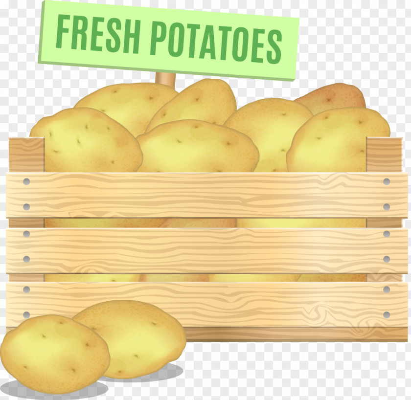 Potato Carrot Wooden Box Vegetable Cucumber PNG