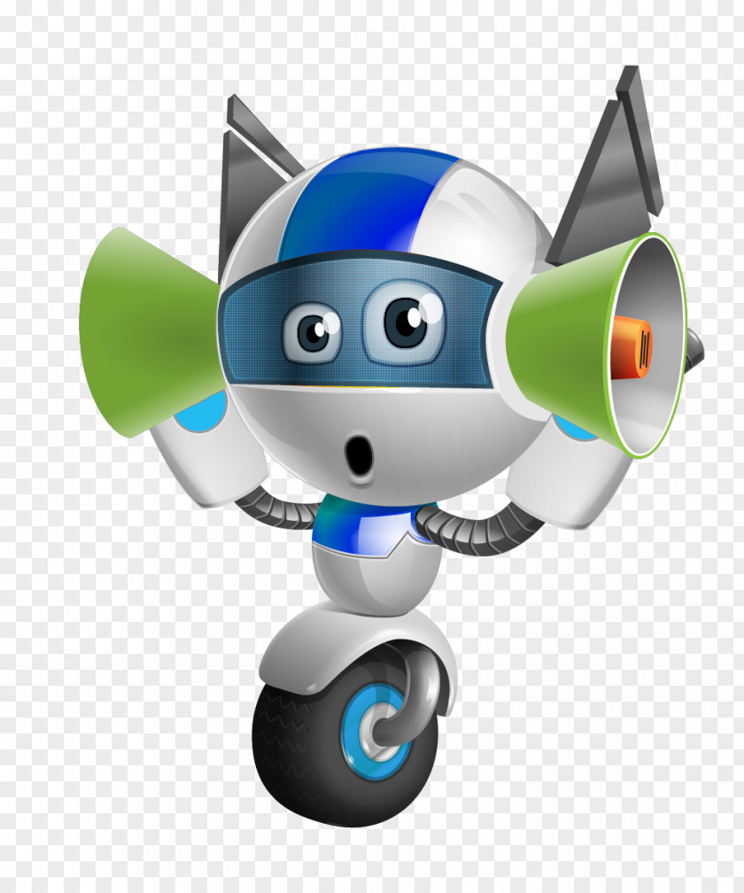 Robot Cartoon Broadcasting Reifen Buss Internet Radio PNG