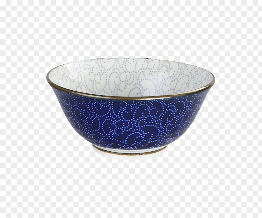 Tayo Bowl Ceramic Indigo Noodle Cobalt Blue PNG