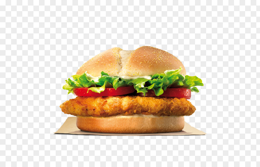 Chicken TenderCrisp Sandwich Fingers Hamburger Burger King Specialty Sandwiches PNG