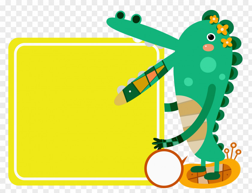 Green Crocodile Clip Art PNG