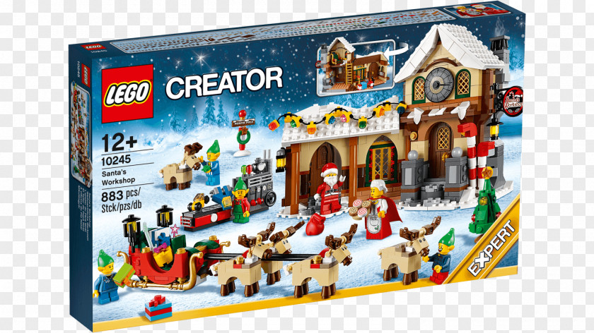 Santa Claus LEGO 10245 Creator Santa's Workshop Lego Toy PNG