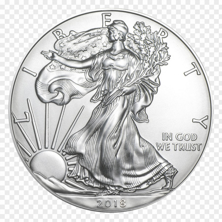 5 Dime Coin American Silver Eagle Bullion United States Mint PNG