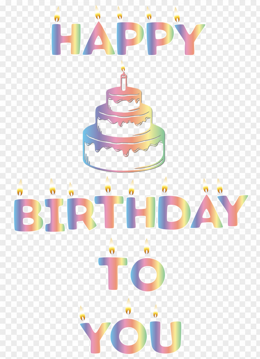 Birthday Happy To You Cake Clip Art PNG