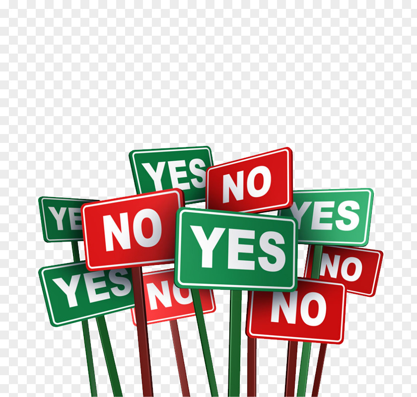 YES NO Red And Green Signs Yes No Yesu2013no Question Word English PNG