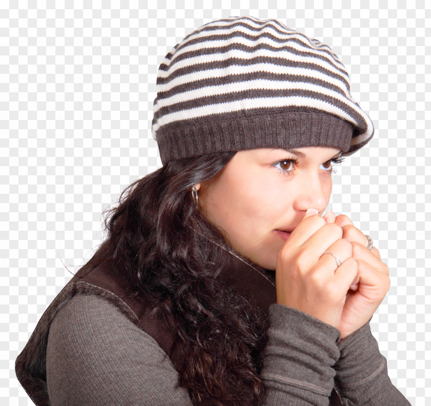 Young Woman Her Hands By Breath Common Cold Nasal Congestion Symptom Influenza Disease PNG