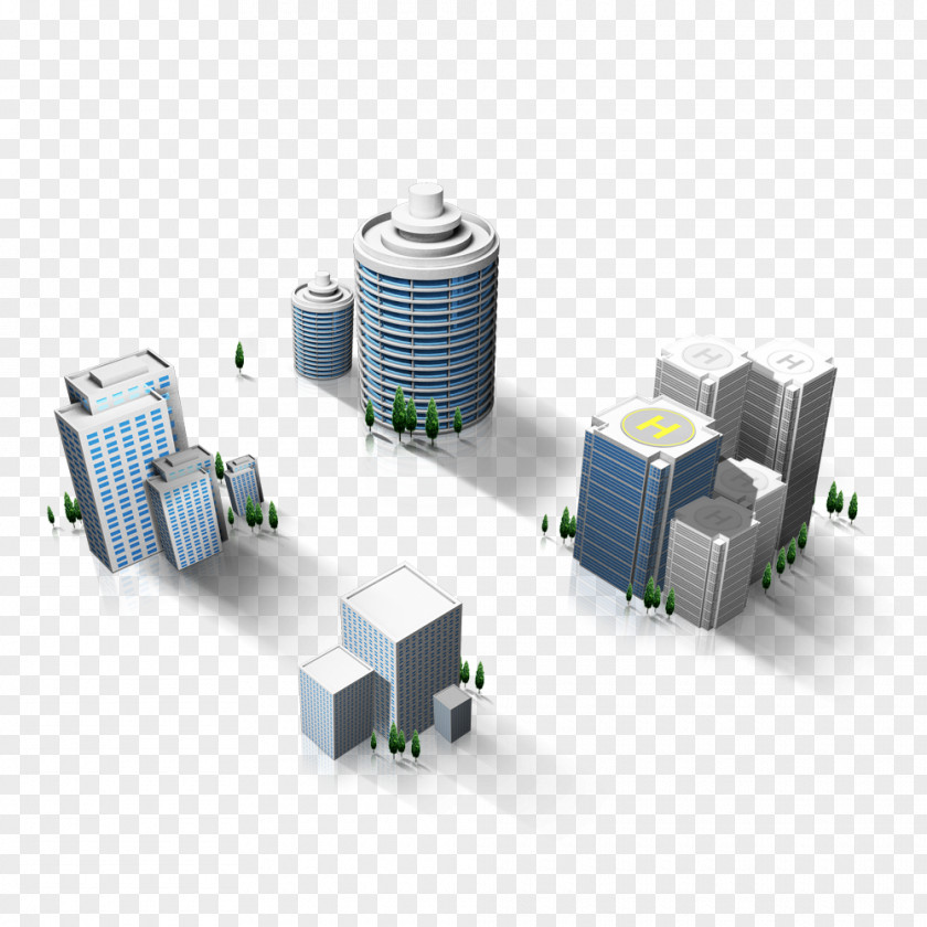 3D Map Building Material To Pull Free Road Clip Art PNG