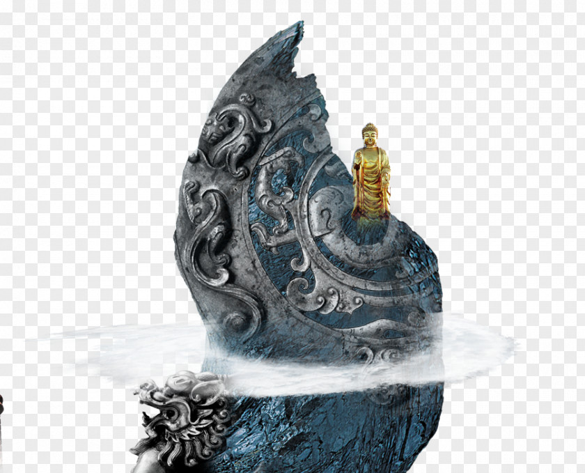 China Wind Stone Computer File PNG