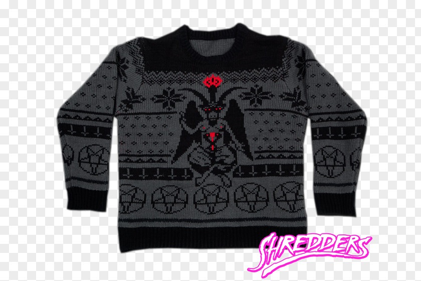 Christmas Jumper Sweater Baphomet Clothing PNG