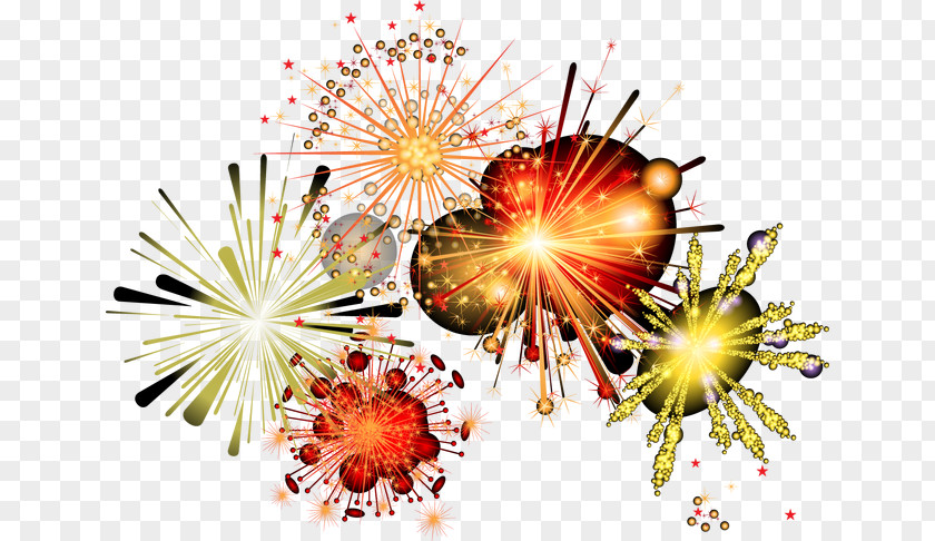 Cool Festival Fireworks Chinese New Year Wallpaper PNG
