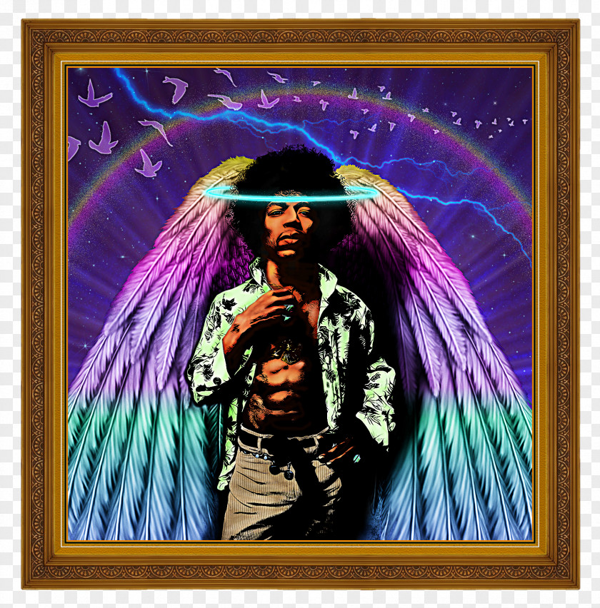 Jimmy Hendrix Anaglyph 3D Purple Haze Film DeviantArt PNG