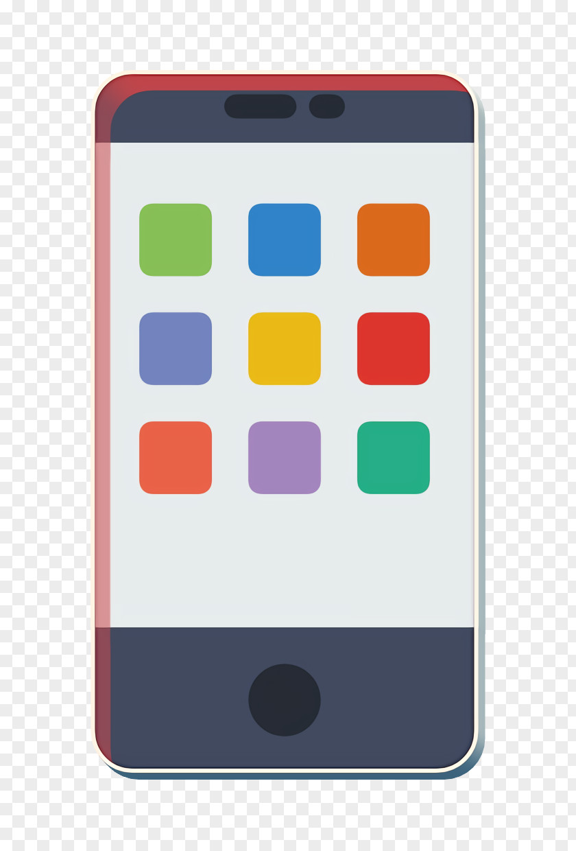 Rectangle Mobile Phone Web Design Icon PNG
