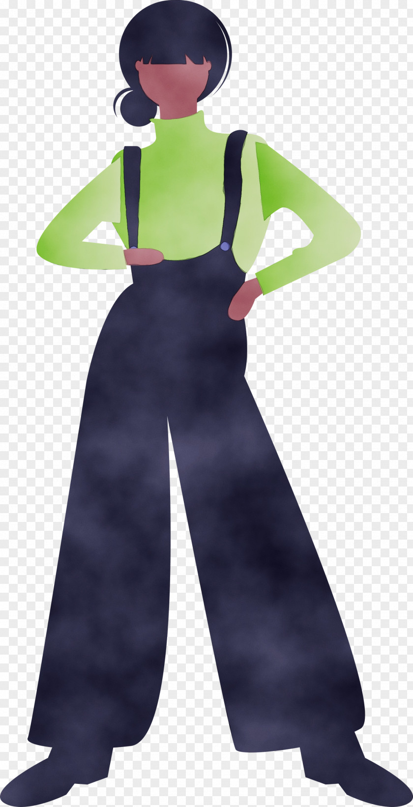 Clothing Green Standing Trousers Costume PNG