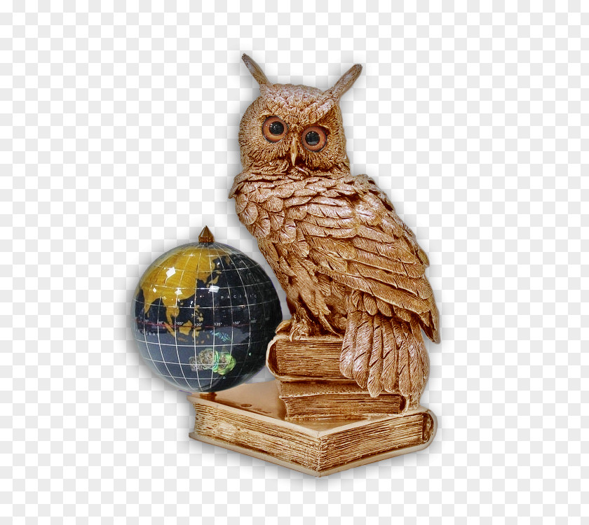 Owl Snowy Steel Figurine Tor PNG
