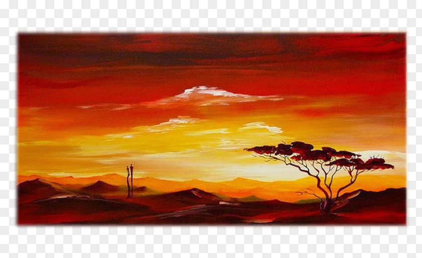 Painting Oil Africa Art Acrylic Paint PNG