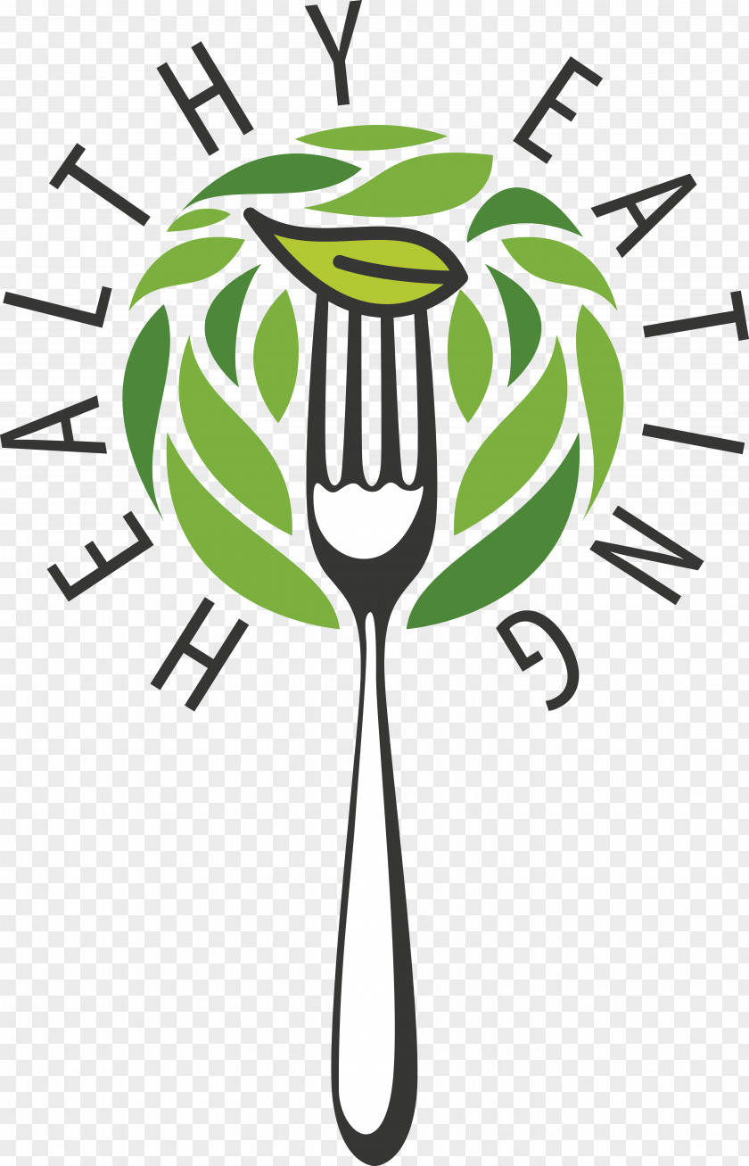 Vector Fork Logo Eating Health PNG