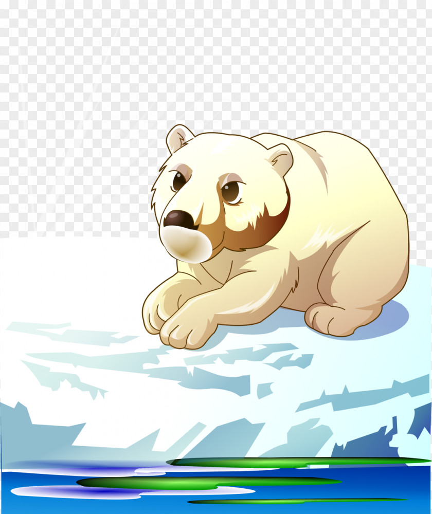 Cartoon Polar Bear Brown Arctic Clip Art PNG