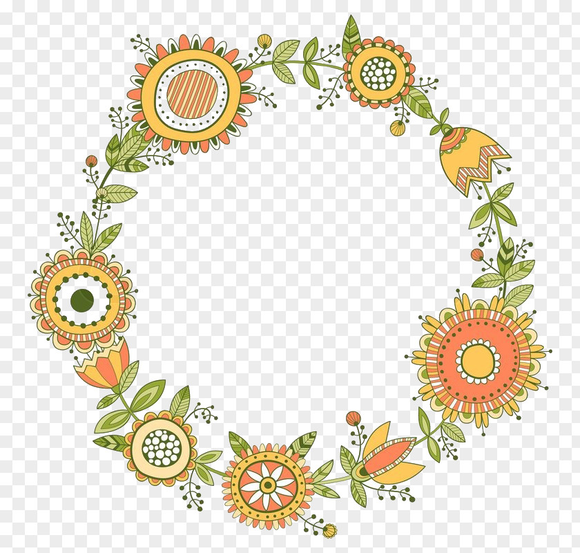 Flower Floral Design Wreath Greeting & Note Cards PNG