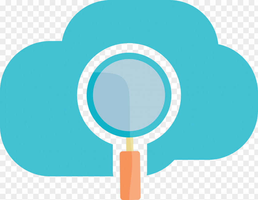 Magnifying Glass And Cloud Map Computing Internet Of Things PNG