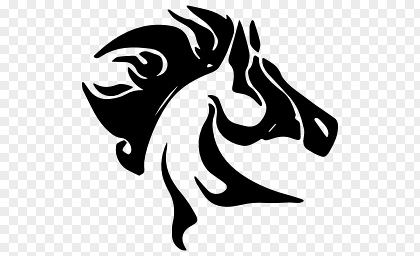 Messy Arabian Horse Clip Art PNG