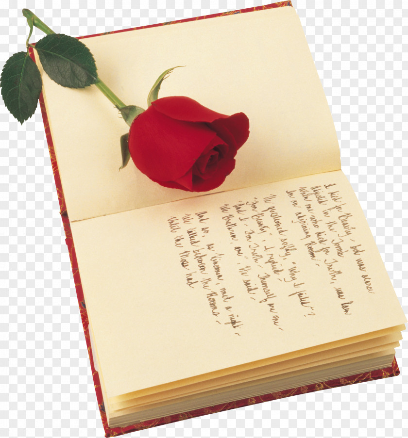 Notebook Poetry Valentines Day Rose Saint Georges Book PNG