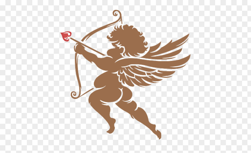 Silhouette Cupid Royalty-free PNG