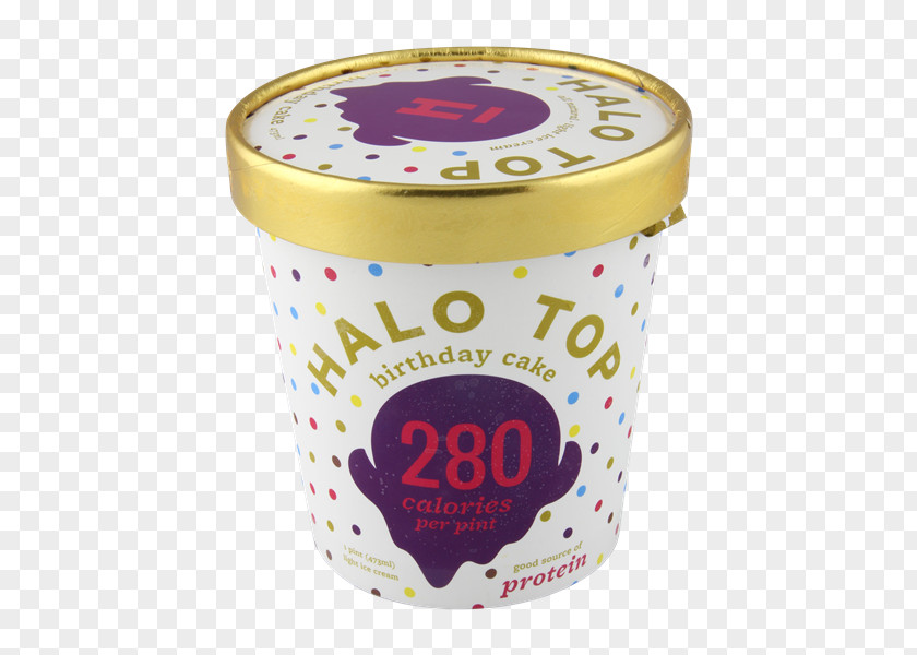 Milk Cinnamon Rolls Ice Cream Halo Top Creamery Birthday Cake PNG