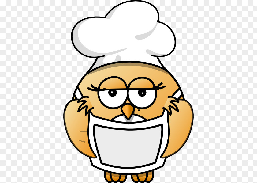 Owl Chef Cooking Clip Art PNG