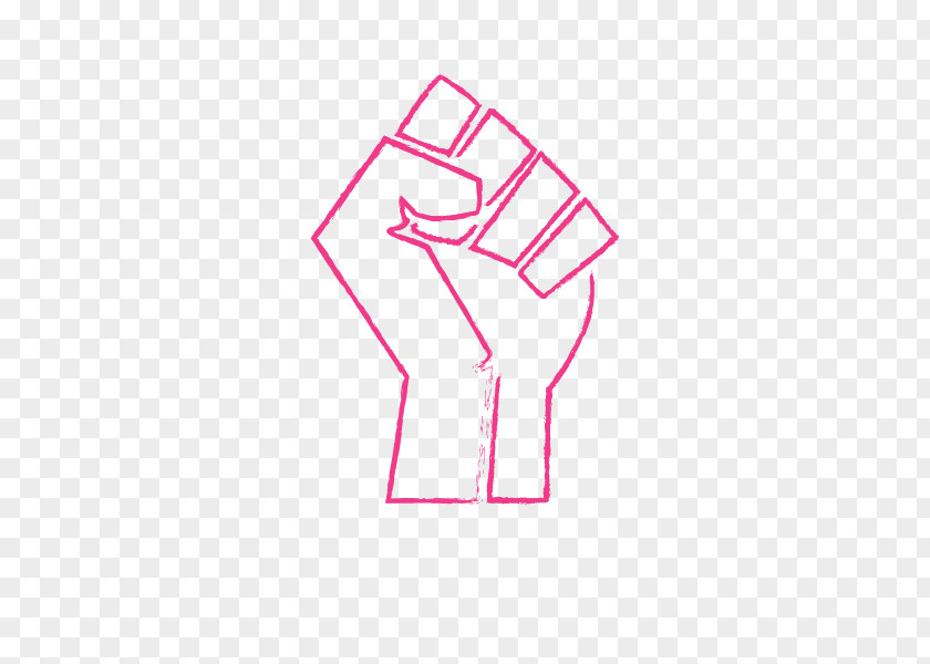 Black Power Symbol Raised Fist Hand Finger Logo PNG