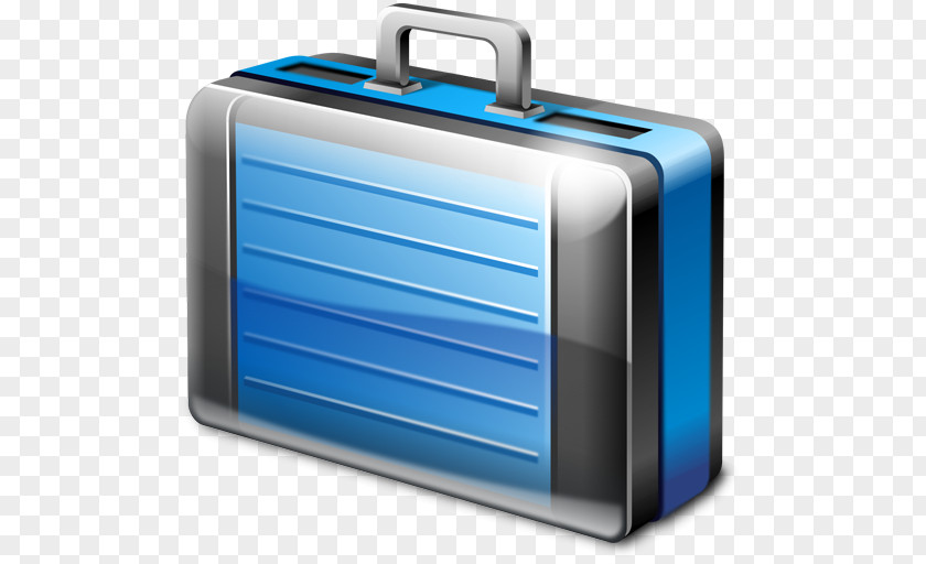 Briefcase Electric Blue Suitcase PNG