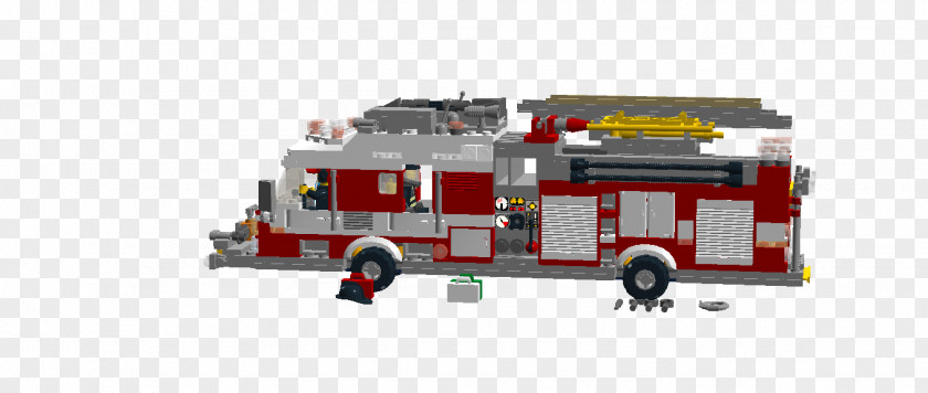 Lego Fire Truck Engine Department Motor Vehicle Cargo Transport PNG