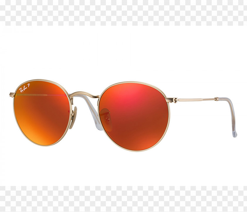 Ray Ban Ray-Ban Round Metal Mirrored Sunglasses Wayfarer PNG