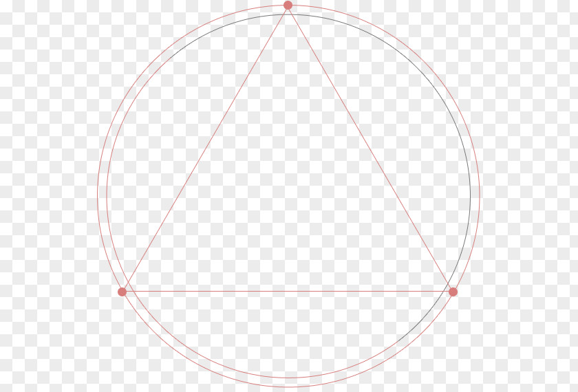 Red Simple Circle Triangle Border Texture PNG
