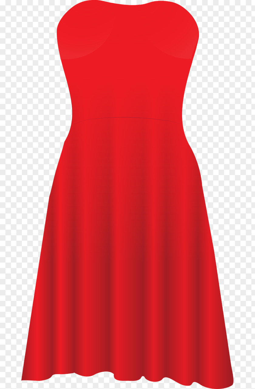 Red Dress Clothing Clip Art PNG